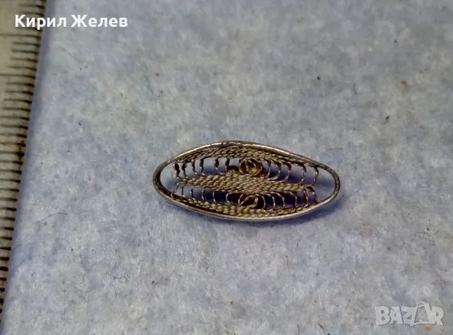 СТАРИННО ФИЛИГРАННО СРЕБЪРНО УКРАШЕНИЕ ВИСУЛКА СРЕБРО ВИСОКА ПРОБА ФИНА РЪЧНА ИЗРАБОТКА 48259, снимка 9 - Антикварни и старинни предмети - 49704312