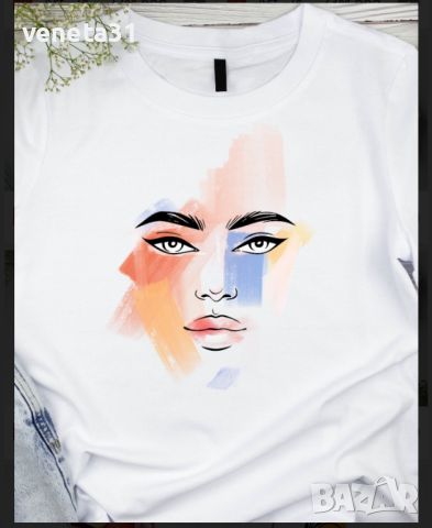 Дамски Art блузи с къс ръкав, снимка 17 - Тениски - 45625326