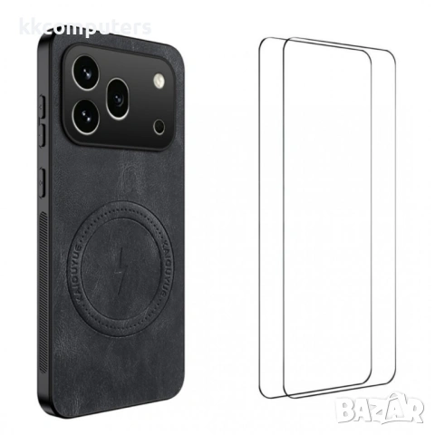 WANLONFENG SD Магнитен Калъф за Honor 600 Pro 5G / 600 5G - PC+TPU, Nappa текстура, 2 стъкла, 4 цвят, снимка 2 - Калъфи, кейсове - 54303761
