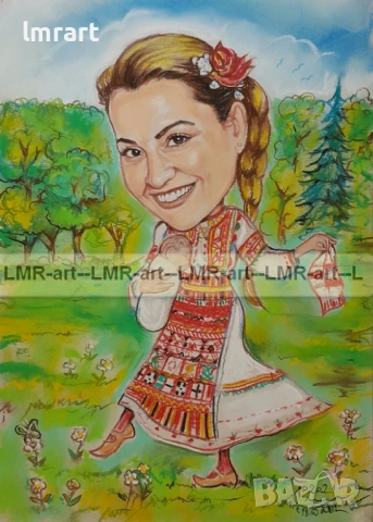 Рисувам ръчно КАРИКАТУРИ със сухи пастели и моливи (професионални материали)., снимка 5 - Декорация за дома - 53737482