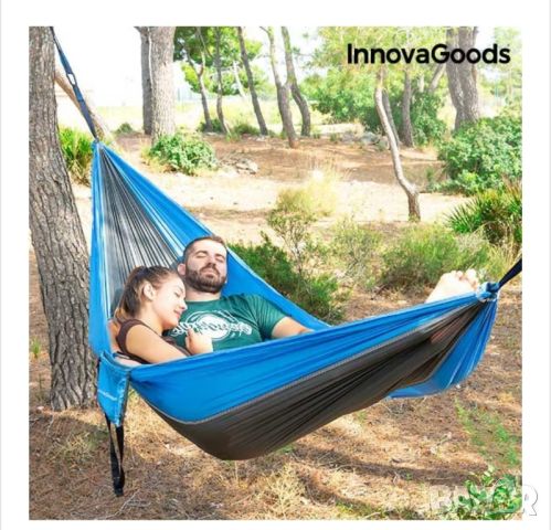 Нов Двоен хамак за къмпинг Swing & Rest InnovaGoods, снимка 1 - Къмпинг мебели - 45905356