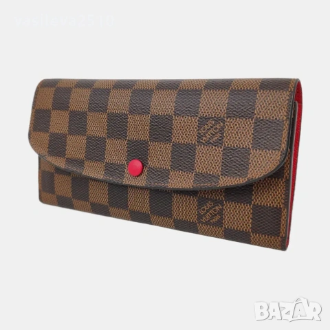 Louis Vuitton дамско портмоне от естествена кожа , снимка 5 - Портфейли, портмонета - 53893087