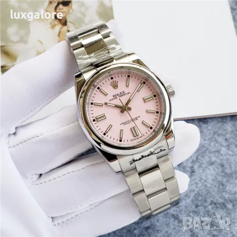 Дамски часовник Rolex Oyster Perpetual Pink с автоматичен механизъм, снимка 2 - Дамски - 47965824