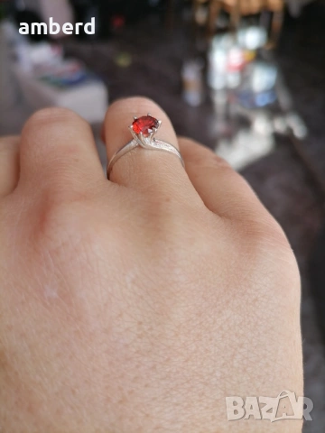 Нежен и елегантен сребърен пръстен - модел R062, снимка 16 - Пръстени - 53614259