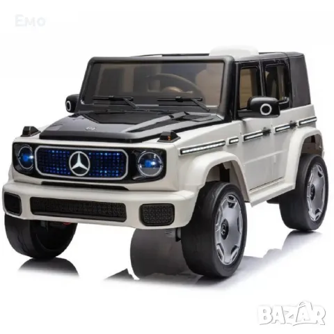 Акумулаторен джип Mercedes EQG Electric G-Class 12V с отварящи се врати меки гуми 4x4, снимка 8 - Електрически играчки - 48720900