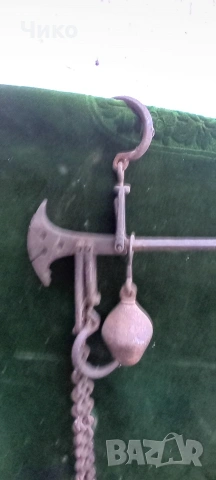 Стар турски кантар със куки, снимка 7 - Антикварни и старинни предмети - 54120008