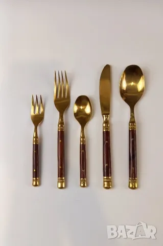 Комплект стари немски прибори – Fürst Besteck "Marco Polo", снимка 4 - Прибори за хранене, готвене и сервиране - 50211422