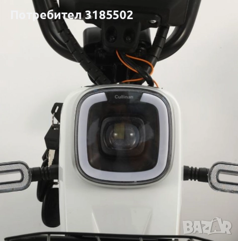 Електрически велосипед motor9 48V12AH – Максимална скорост 45 км/ч, 500W мотор, вакуумни гуми, бял/ч, снимка 6 - Друга електроника - 51513800