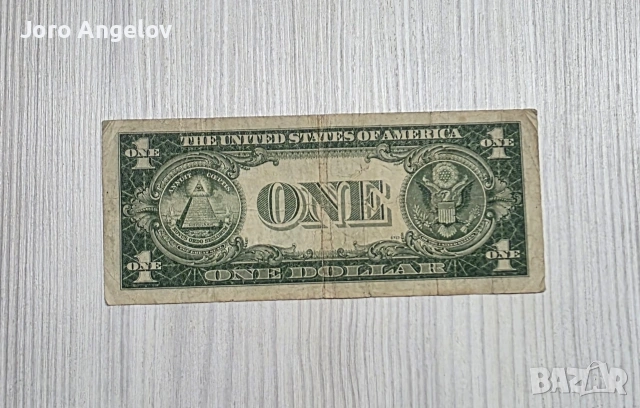 Един долар 1935 година, син печат, снимка 2 - Нумизматика и бонистика - 53055391