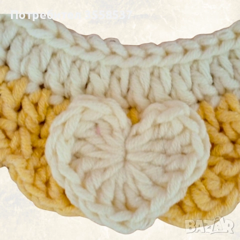 Ръчно плетена декоративна яка за домашни любимци – стилна и удобна, снимка 10 - За кучета - 54051898