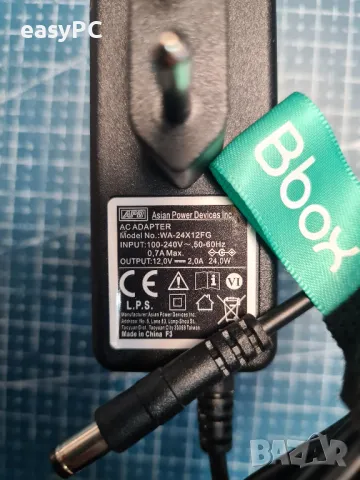Оригинален захранващ адаптер Asian Power Devices Inc. WA-24X12FG 12V 2.0A 24W, снимка 7 - Стойки, 3D очила, аксесоари - 48253153