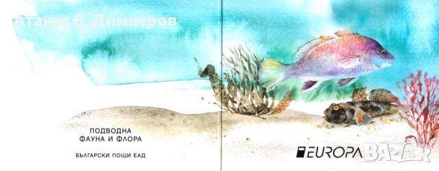 Чисти марки в карнетка Европа СЕПТ Риби 2024 от България, снимка 2 - Филателия - 46123267