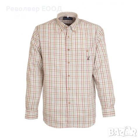 Мъжка карирана риза Percussion - Chemise Petits Carreaux, в цвят Light blue