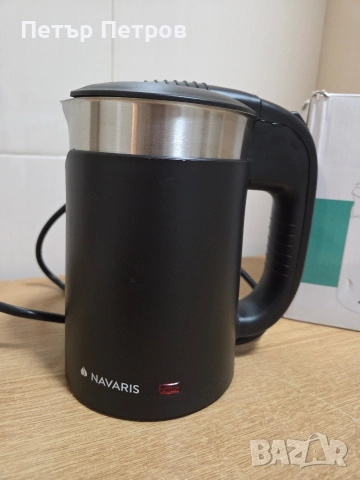 Чисто нова Електрическа кана Navaris.  Капацитет: 0.5 литра. Мощност: 1100 W., снимка 3 - Кани - 52965112