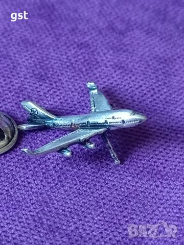 Изключително Стар Рядък Знак Модел Значка Пилот Боинг Lufthansa , снимка 1 - Антикварни и старинни предмети - 46430866