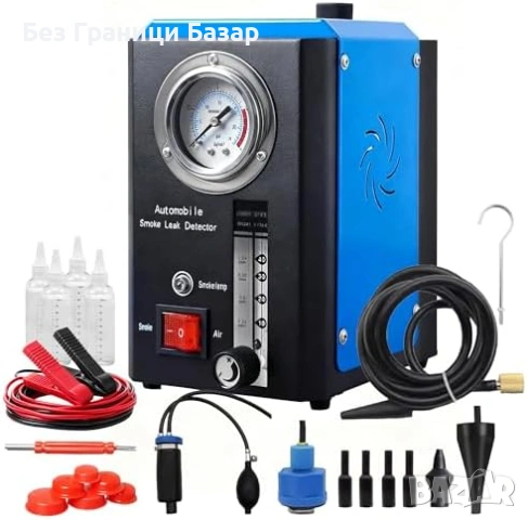 Нов Професионален дим тестер за EVAP течове с манометър 12V за кола