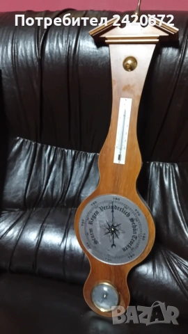 старинен барометър,термометър,влагометър, снимка 7 - Колекции - 53702771