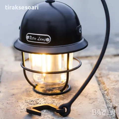 LED Диодна Къмпинг лампа с вградена батерия и кабел за зареждане , снимка 4 - Аксесоари и консумативи - 49476819