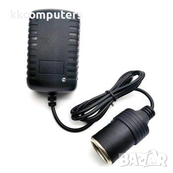 Зарядно/Адаптер запалка / 220V - 12V / 2А Баркод : 456137