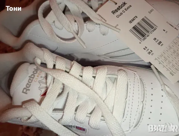 REEBOK Оригинал Високи Дамски Нови Маратонки от Естествена Кожа 39, снимка 3 - Маратонки - 48300525