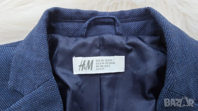Детско сако H&M 8-9 години риза и папионка, снимка 4 - Детски комплекти - 53898899