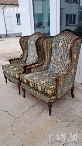 Ретро кресла "Bergere"палисандър, снимка 2 - Дивани и мека мебел - 52232984