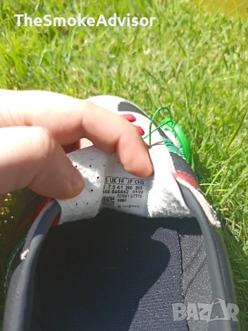 Обувки Adidas x Gucci Gazelle Black Green Red, снимка 7 - Маратонки - 51963401