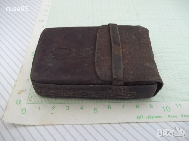 Калъф кожен за цигари от м-н "СБХ" от соца - 1, снимка 2 - Колекции - 51871794