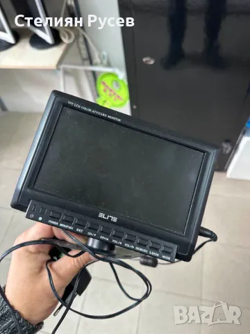 тв телевизор eline tft 7 lcd card reader monitor / tv 12 volta -7 инча - цена 50 лв -идеален за кара, снимка 1