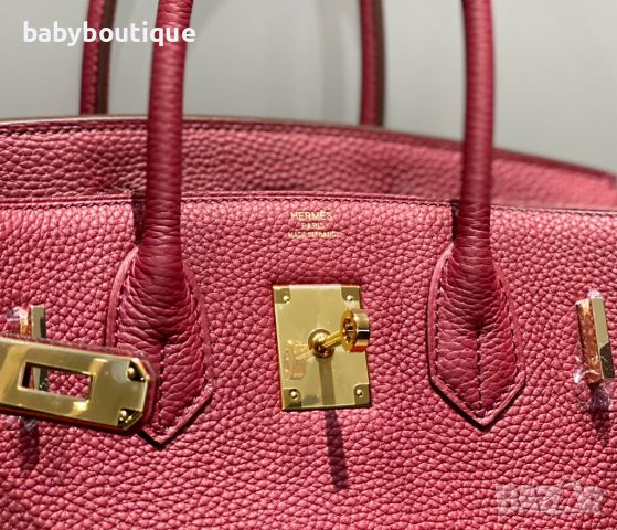 Hermes Birkin Bordeaux red, снимка 5 - Чанти - 45389816