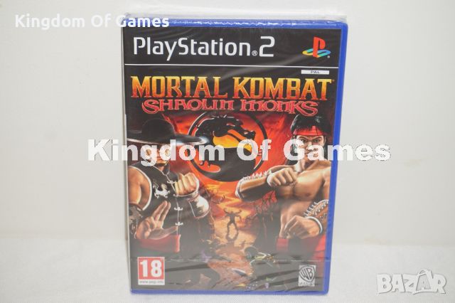 Чисто Нова Оригинална Запечатана Игра За PS2 Mortal Kombat Shaolin Monks