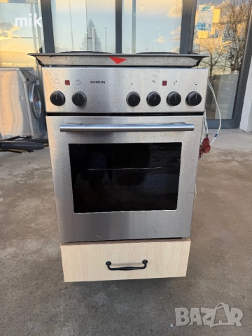Печка с котлони Сименс 45 см широка, снимка 9 - Печки, фурни - 53523808