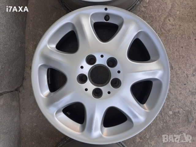 Оригинални алуминиеви джанти Мерцедес W220 Mercedes ET46 7 1/2 J 16H2 16” 5x112 A220401, снимка 3 - Гуми и джанти - 51526077