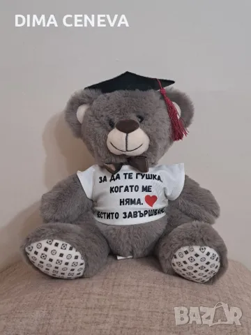 Абитуриент мече шапка и тениска, снимка 4 - Шапки - 49610617