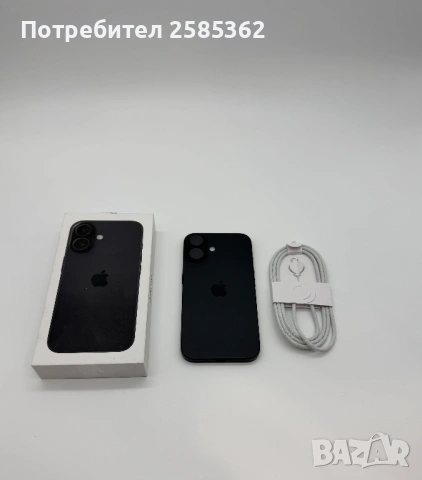 iPhone 16 256 Gb Black | 100% Батерия| Като нов