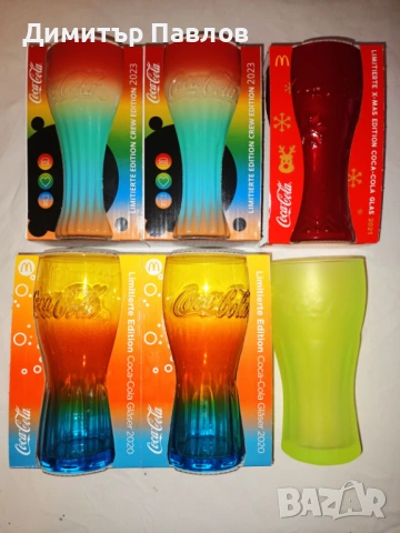 Кока Кола чаши за колекционери coca cola, снимка 4 - Чаши - 32899348