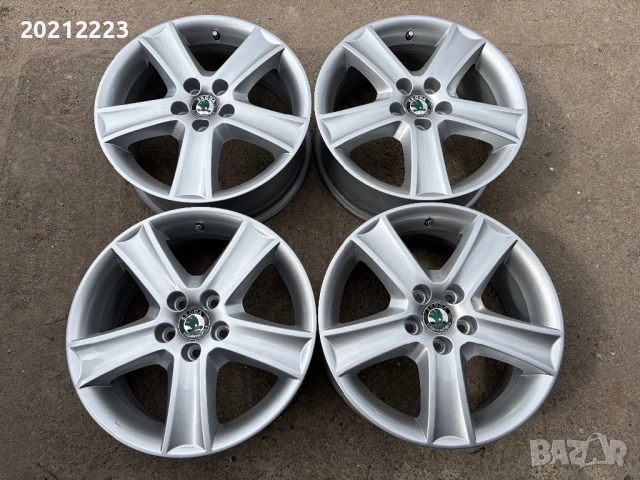 4 броя алуминиеви джанти за Skoda Praktik,Fabia,Roomster 16, снимка 3 - Гуми и джанти - 53871666