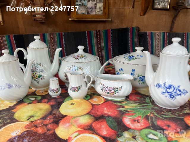 Чайник порцелан КИТКА, снимка 6 - Антикварни и старинни предмети - 45991032