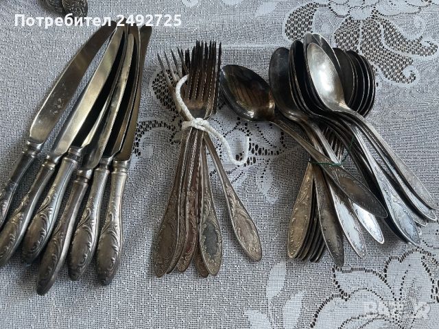 Руски вилици лъжици ножове , снимка 1 - Антикварни и старинни предмети - 39527527