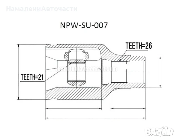 Предно дясно вътрешно каре 4411754G10 NPWSU007 Suzuki Liana