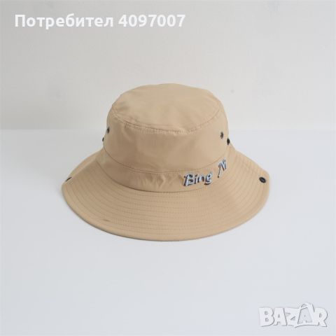 Лятна детска рибарска шапка Bing Ni с голяма периферия за момчета и момичета, снимка 5 - Шапки - 45683992