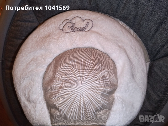 CANGAROO Електрическа люлка - шезлонг CLOUD СИВ, снимка 3 - Детски люлки - 51978213