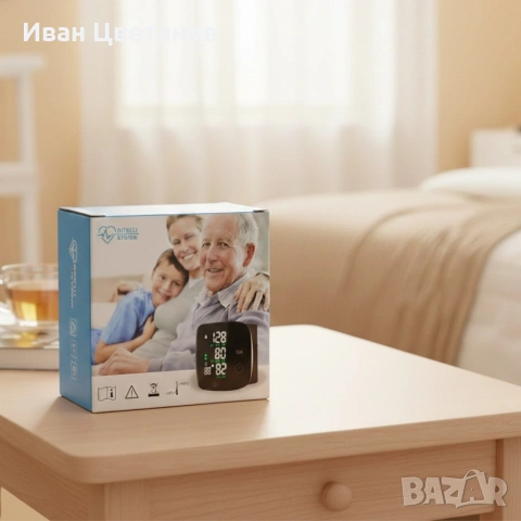Преносим дигитален апарат за кръвно налягане за китка с LCD дисплей и памет