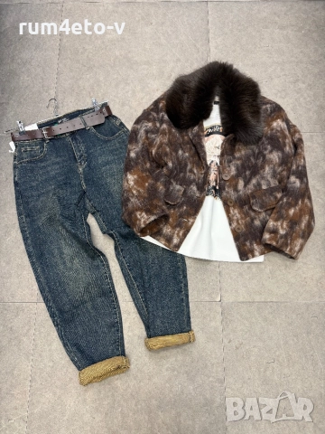 Красиво палто в три цвята , снимка 2 - Палта, манта - 52528182