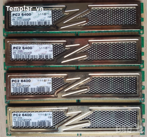 OCZ 4x2 GB DDR2 800 // SWISSBIT 4x2 DDR2 800 at 1000 Elpida ICs //  OCZ Reaper 2gb 1066