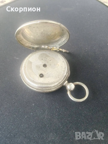 Швейцарски СРЕБЪРЕН джобен часовник 1900г. с ключе - 10 РУБИНА - ПРОМОЦИЯ, снимка 11 - Джобни - 50040697