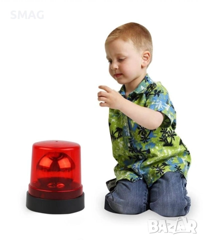 Детска пожарникарска сирена със звук, светлина и магнит_1218116, снимка 2 - Други - 52095787
