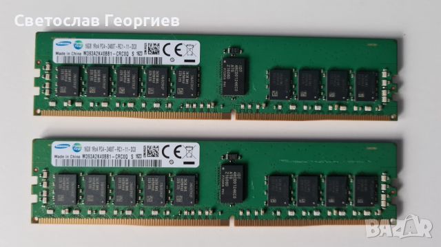 Samsung 1x16GB DDR4-2400Mhz ECC, снимка 1 - RAM памет - 46630778