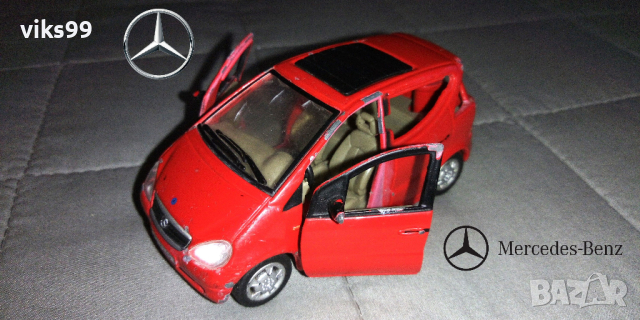 Mercedes Benz A140 Red Hongwell 1/43, снимка 1 - Колекции - 39764963
