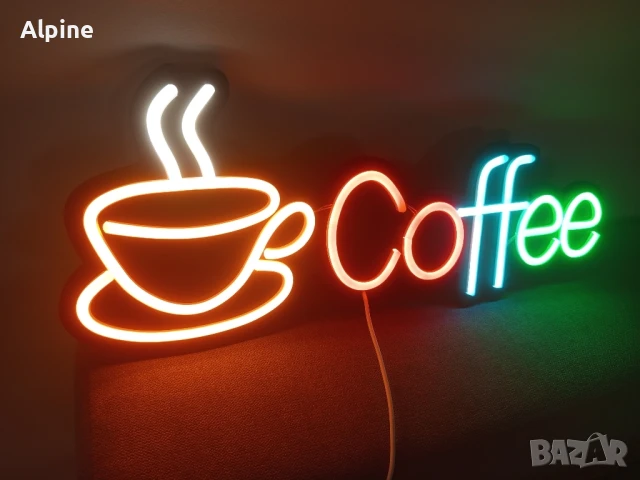 Неонова табела Coffee